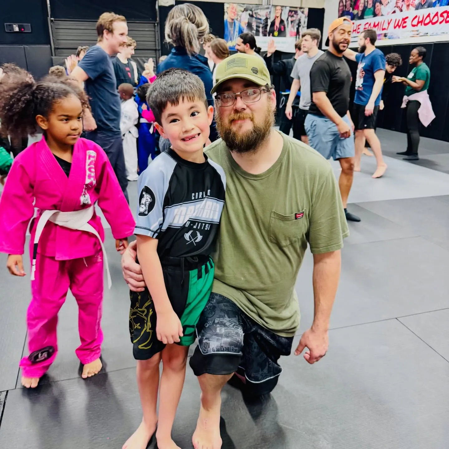 Young Machado Method students drilling jiu-jitsu fundamentals on the mat in Carrollton, TX